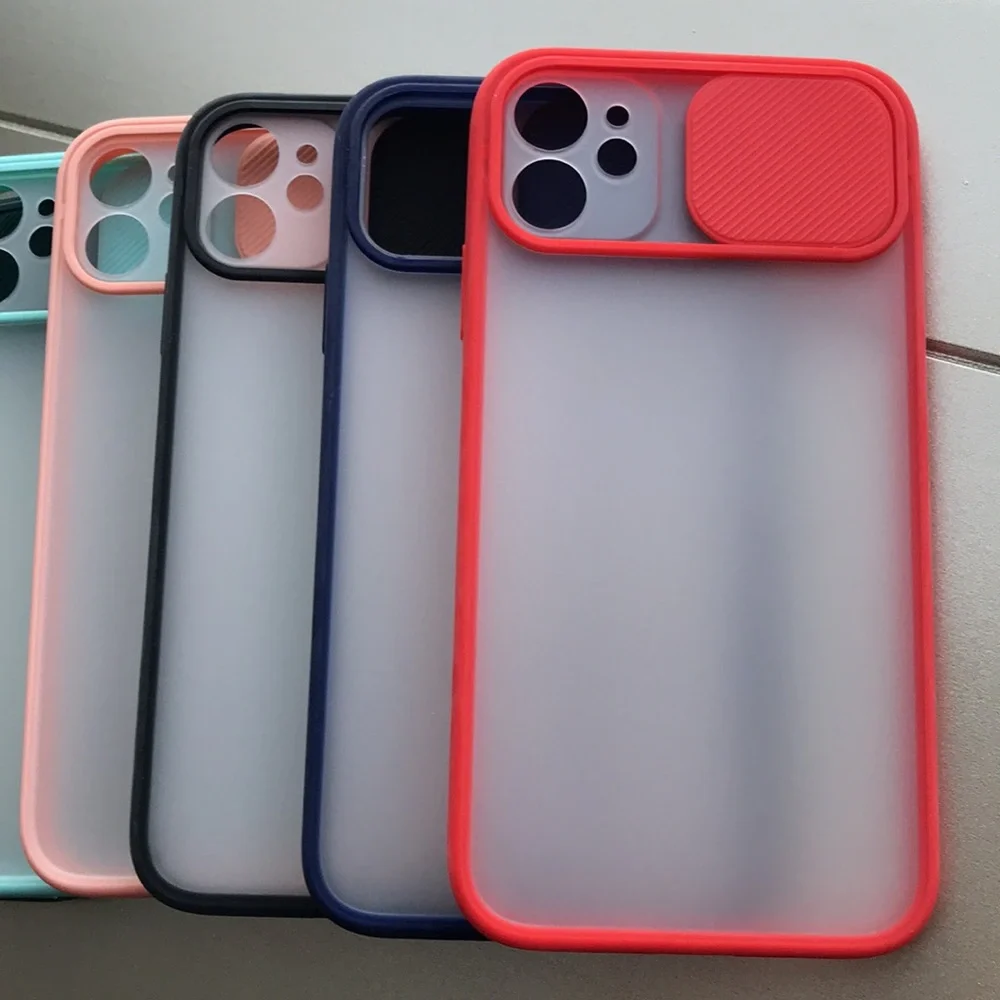 For iPhone 11 phone case with camera slider saver